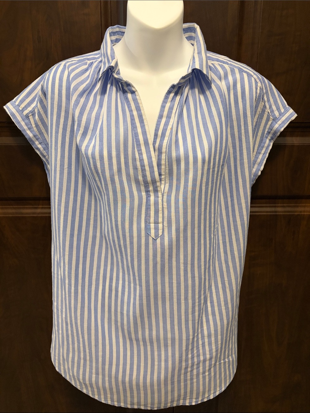 H&M Split Neck Collared Blouse